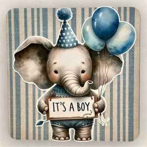 Handmade Baby Boy Greeting Card